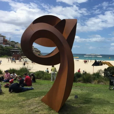 Escultura de jardí d’acer Corten